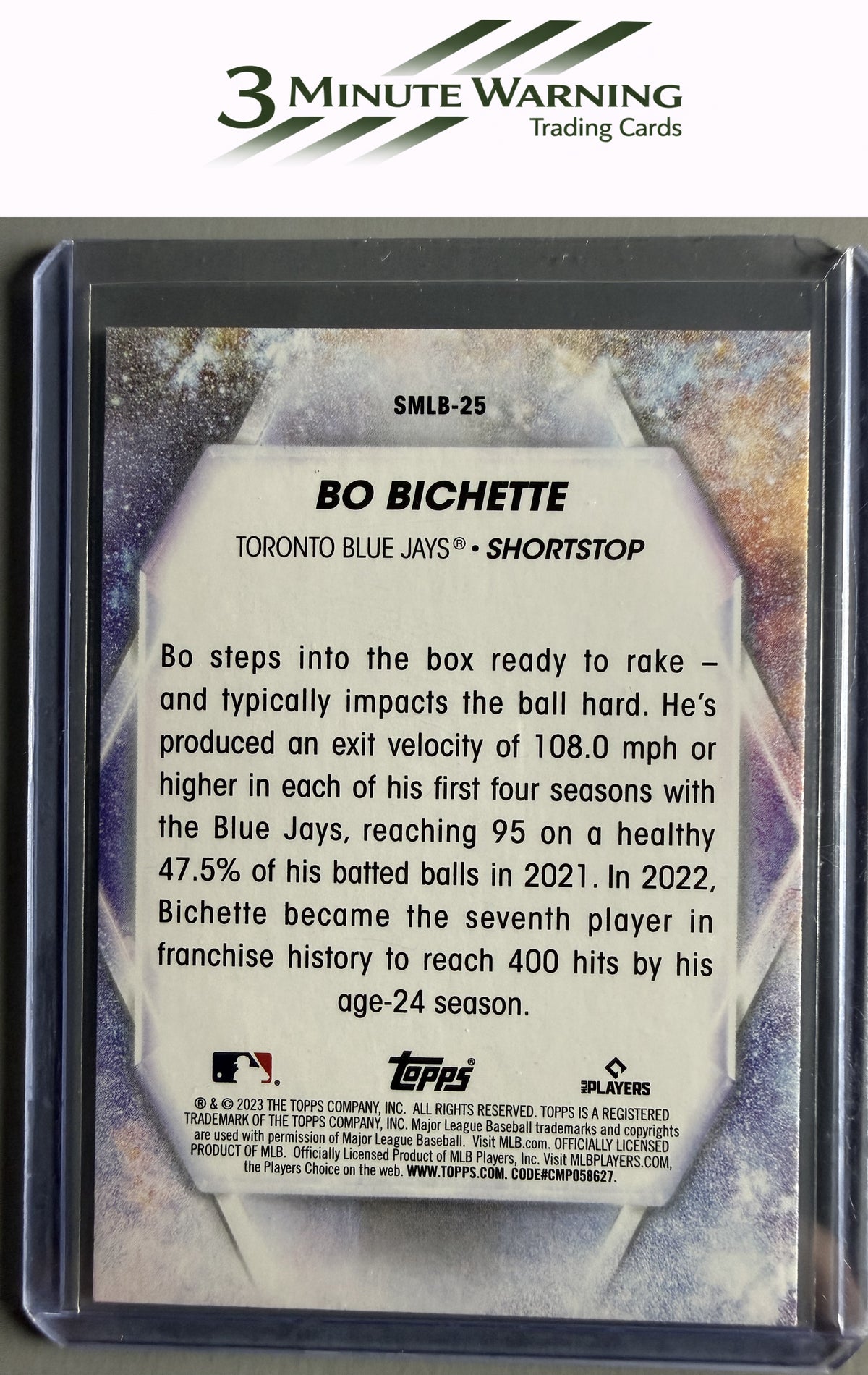 2023 Topps #SMLB-25 Bo Bichette Stars of MLB