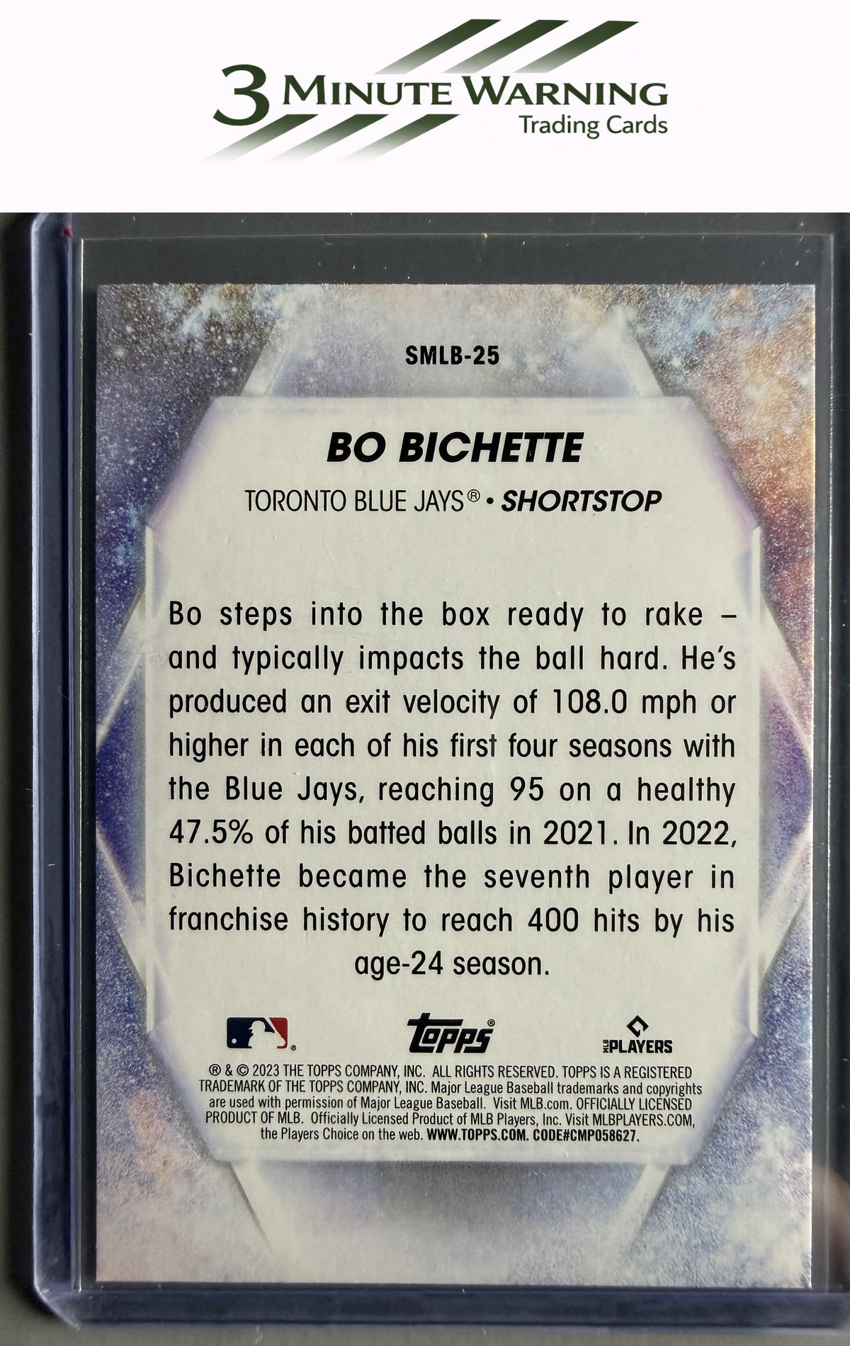 2023 Topps #SMLB-25 Bo Bichette Stars of MLB