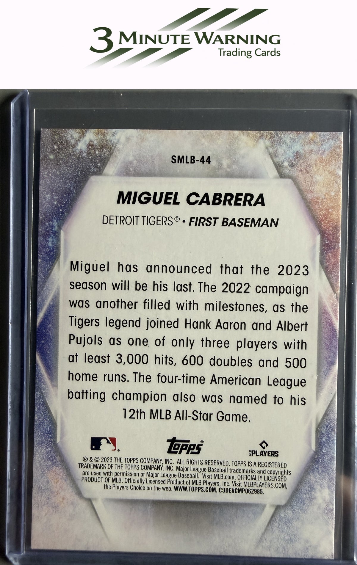 2023 Topps #SMLB-44 Miguel Cabrera Stars of MLB