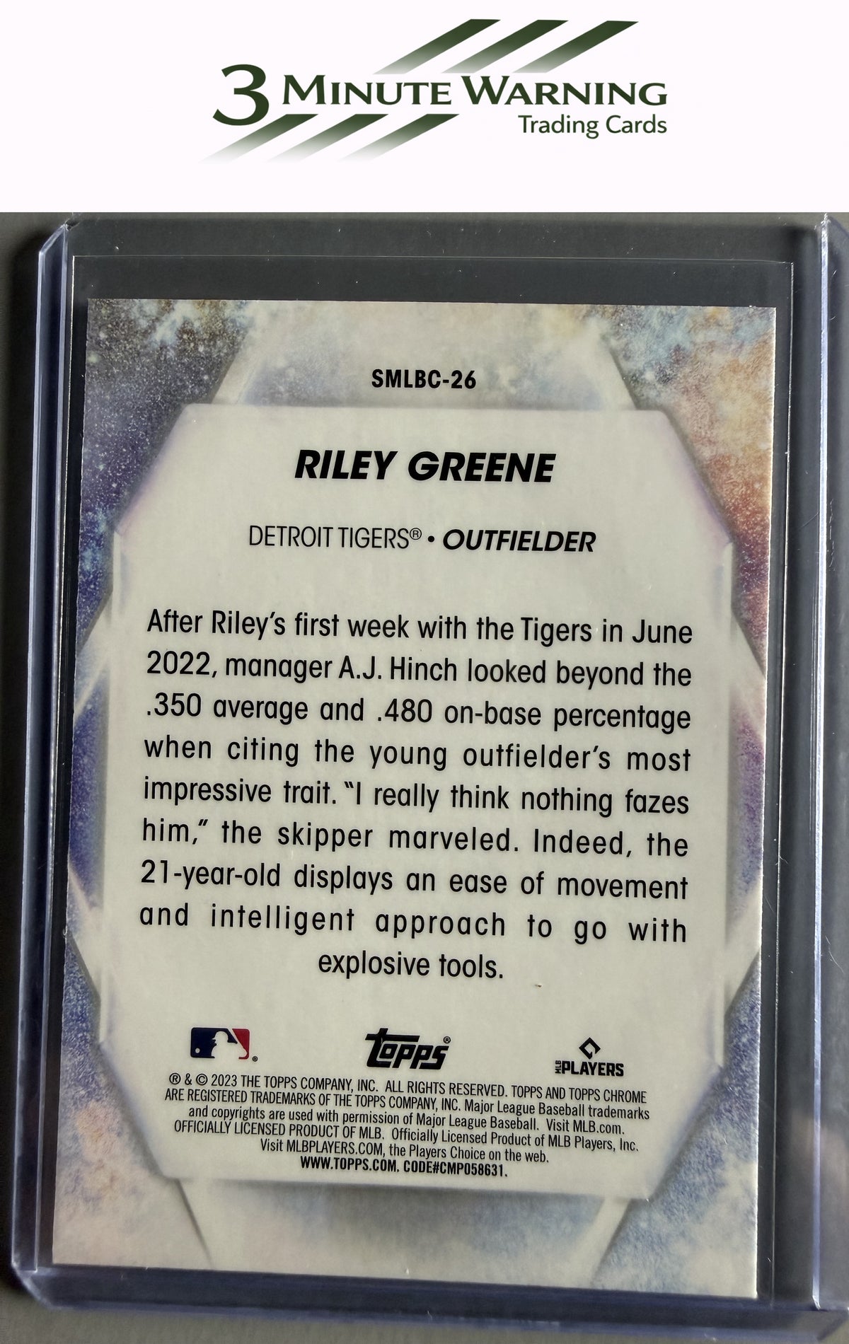2023 Topps #SMLBC-26 Riley Greene Stars of MLB Chrome