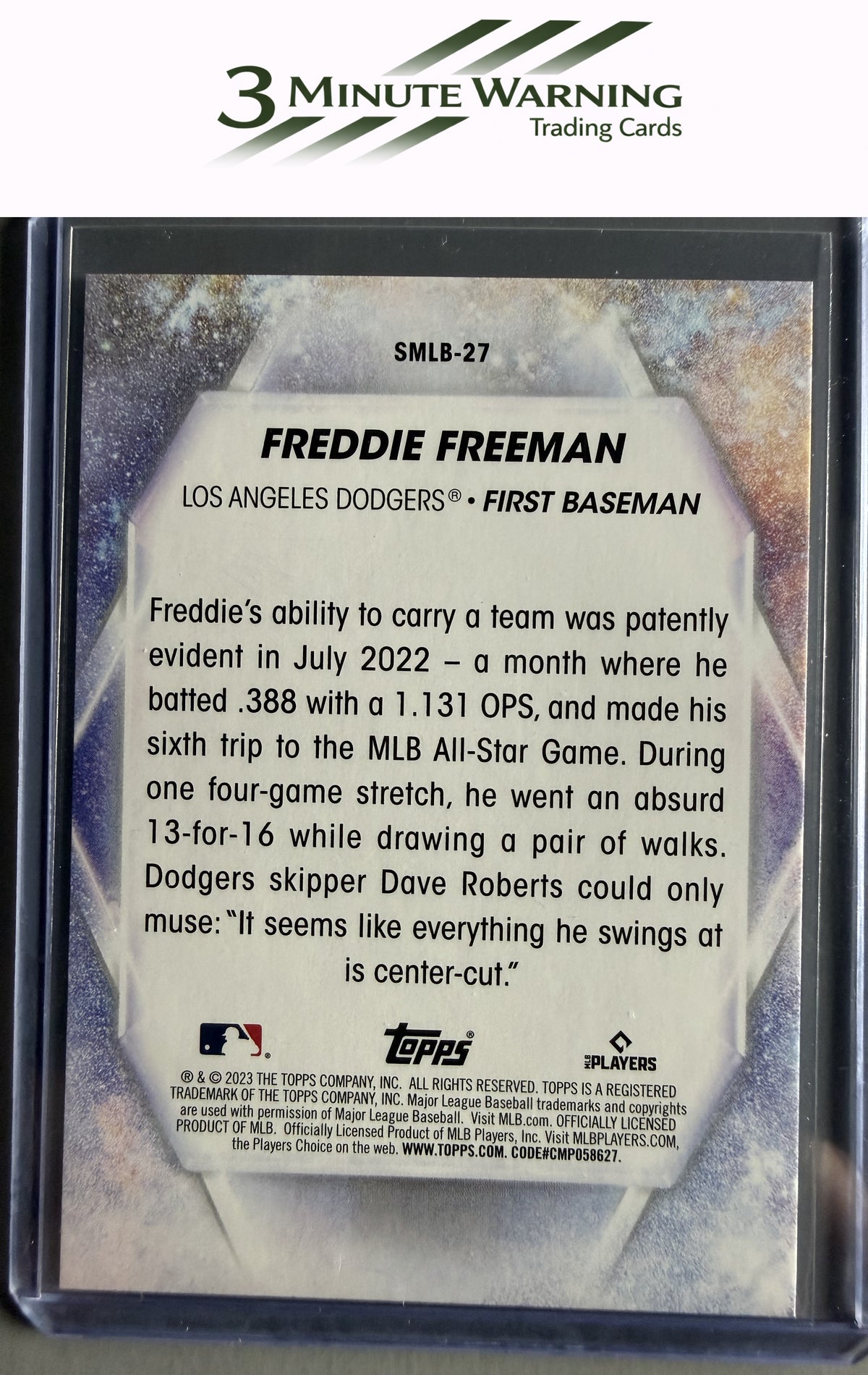 2023 Topps #SMLB-27 Freddie Freeman Stars of MLB
