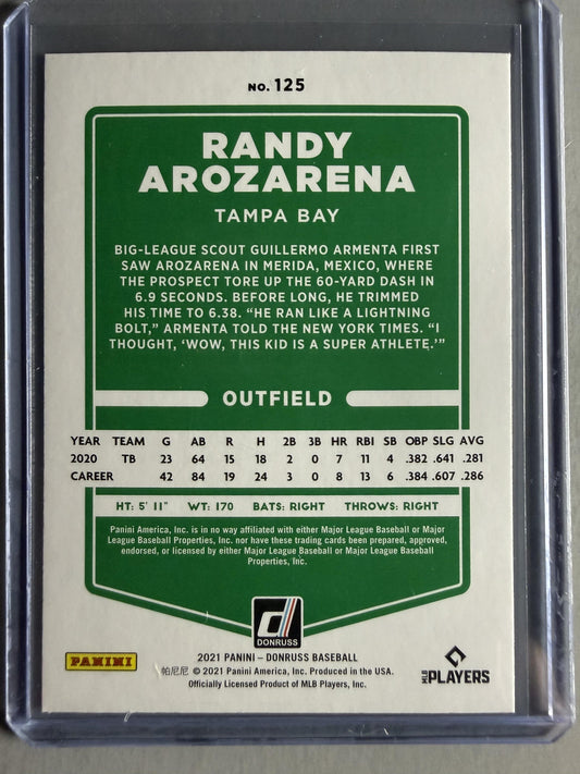 2021 Donruss #125 Randy Arozarena Holo Purple
