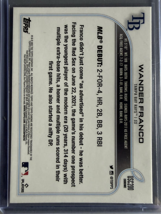 2022 Topps Chrome Update #USC200 Wander Franco