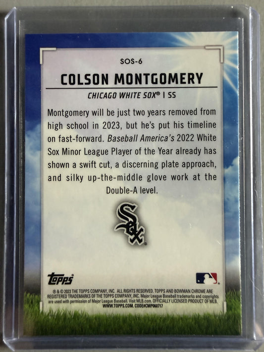 2023 Bowman #SOS-6 Colson Montgomery Sights on September