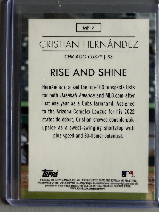 2023 Bowman #MP-7 Cristian Hernandez Modern Prospects
