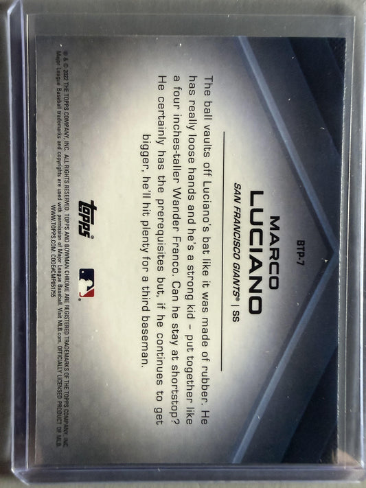 2022 Bowman #BTP-7 Marco Luciano Bowman Scouts' Top 100