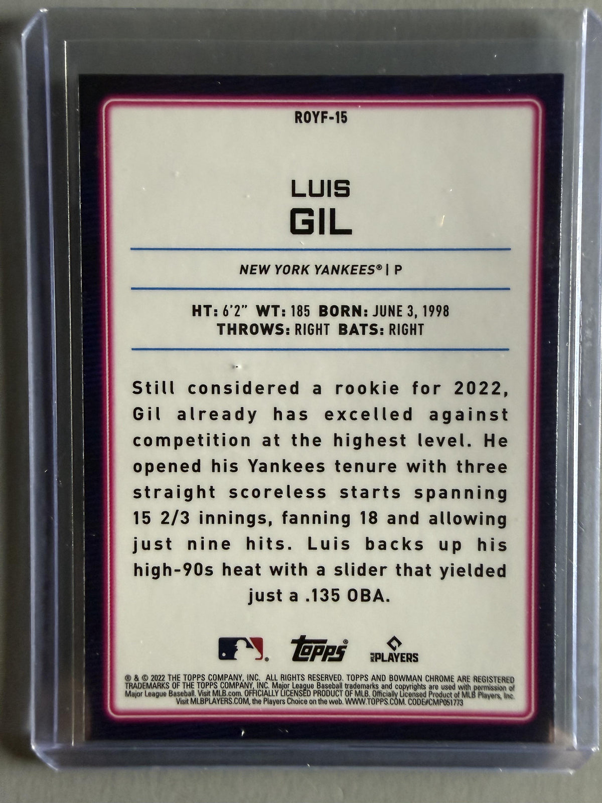 #ROYF-15 Luis Gil