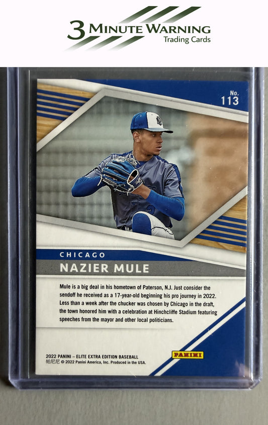 2022 Panini Elite Extra Edition #113 Nazier Mule #/999