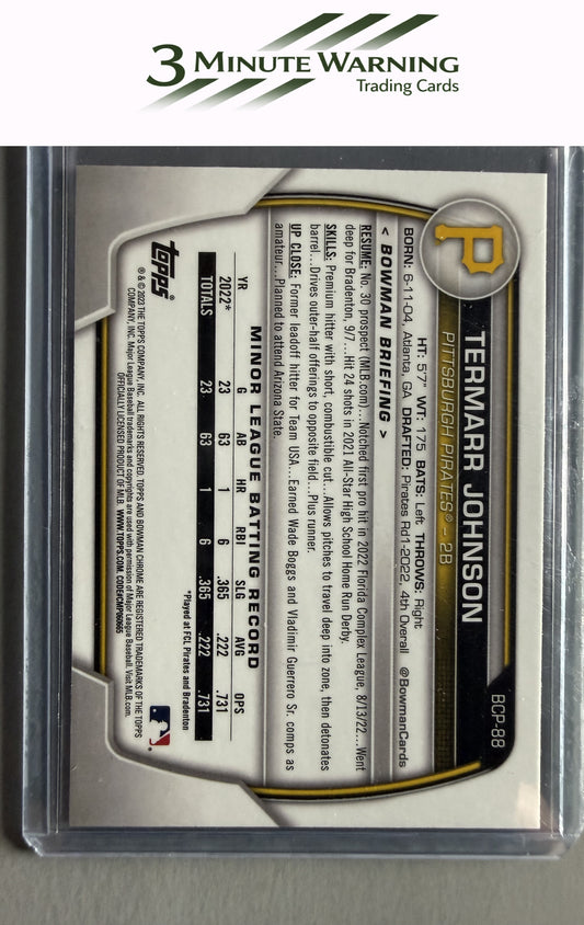 2023 Bowman #BCP-88 Termarr Johnson Chrome Prospects