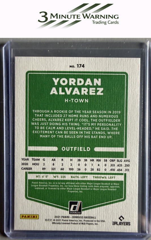 2021 Donruss #174b Yordan Alvarez Independence Day : "H-Town"