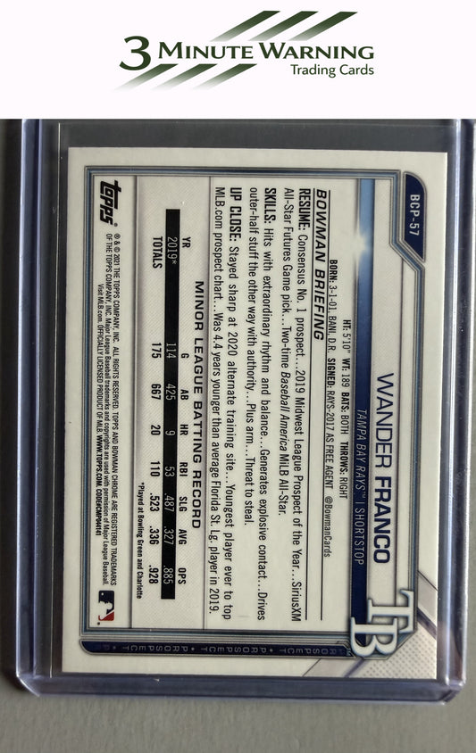 2021 Bowman #BCP-57 Wander Franco Chrome Prospects