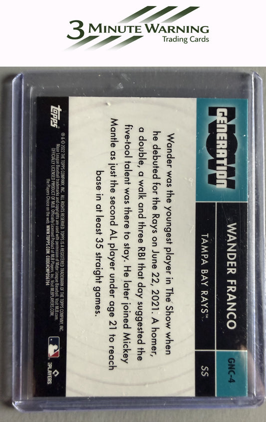 2022 Topps Chrome Update #GNC-4 Wander Franco Generation Now Chrome