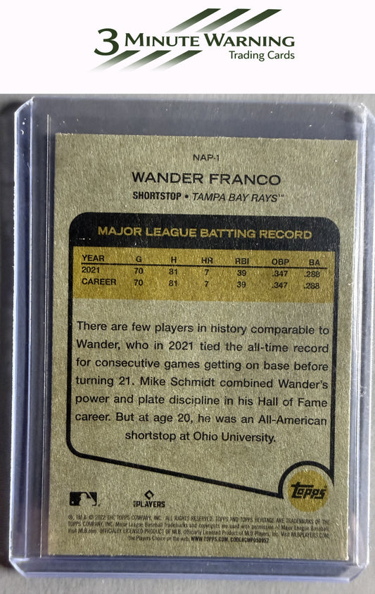 2022 Topps Heritage #NAP-1 Wander Franco New Age Performers