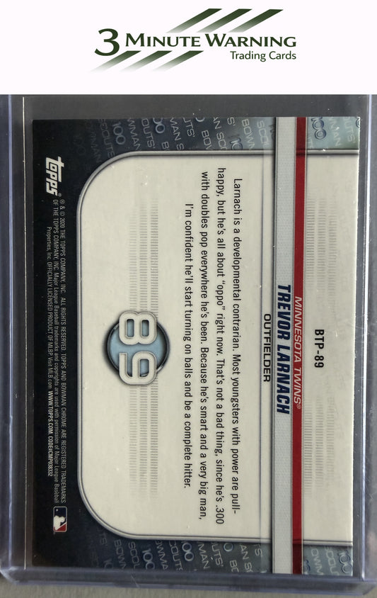 2020 Bowman #BTP-89 Trevor Larnach Chrome Bowman Scouts Top 100