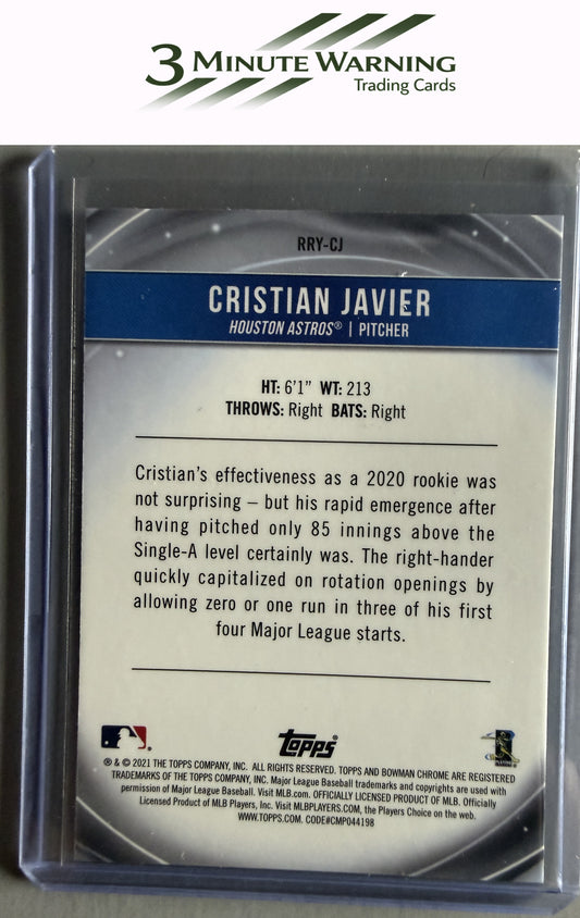 2021 Bowman #RRY-CJ Cristian Javier Chrome Rookie of the Year Favorites
