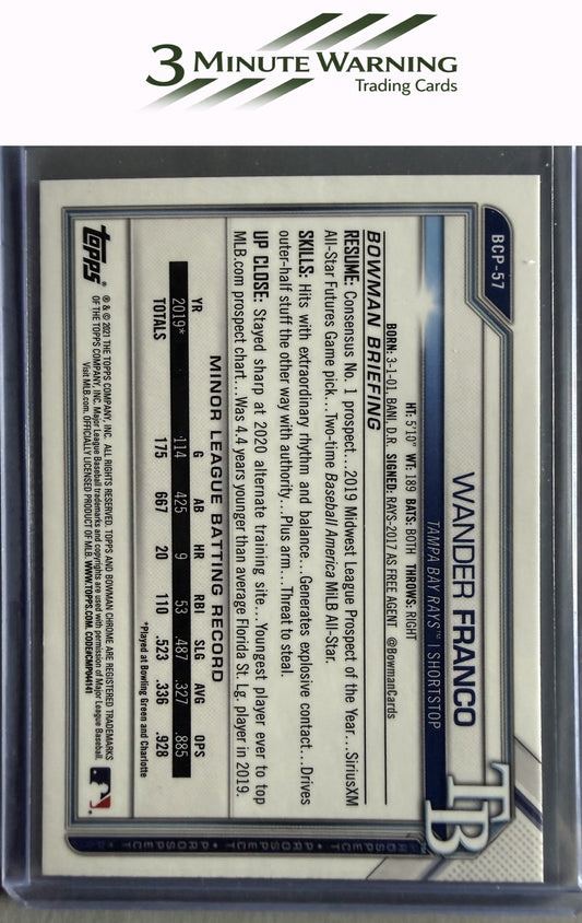 2021 Bowman #BCP-57 Wander Franco Chrome Prospects