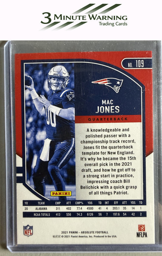 2021 Panini Absolute #109 Mac Jones Retail