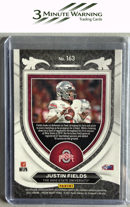 2021 Panini Prizm Draft Picks Collegiate #163 Justin Fields