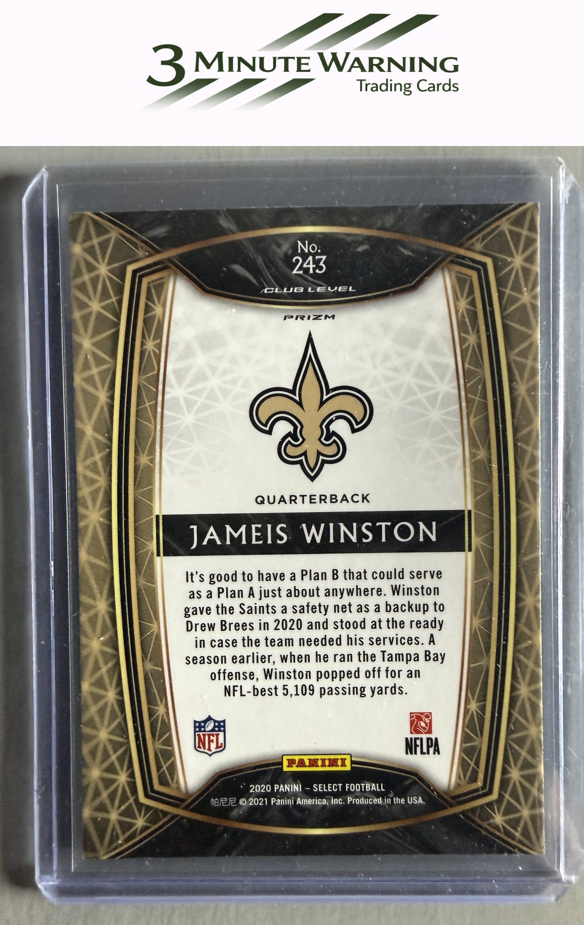 2020 Panini Select #243 Jameis Winston Silver Prizm