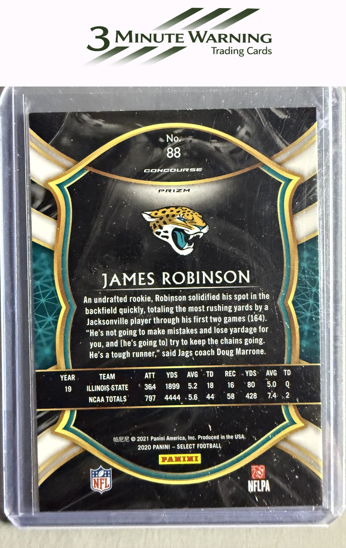 2020 Panini Select #88 James Robinson Silver Prizm