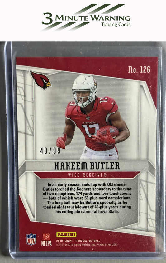 2019 Panini Phoenix #126 Hakeem Butler Orange #/99