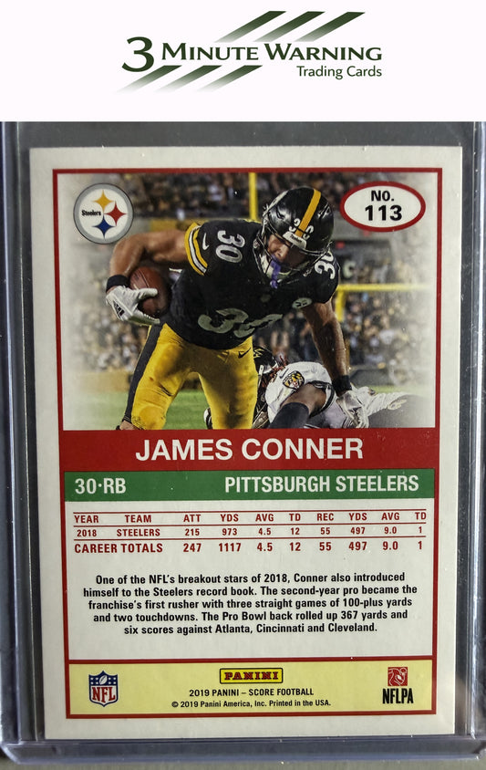 2019 Score #113 James Conner Scorecard