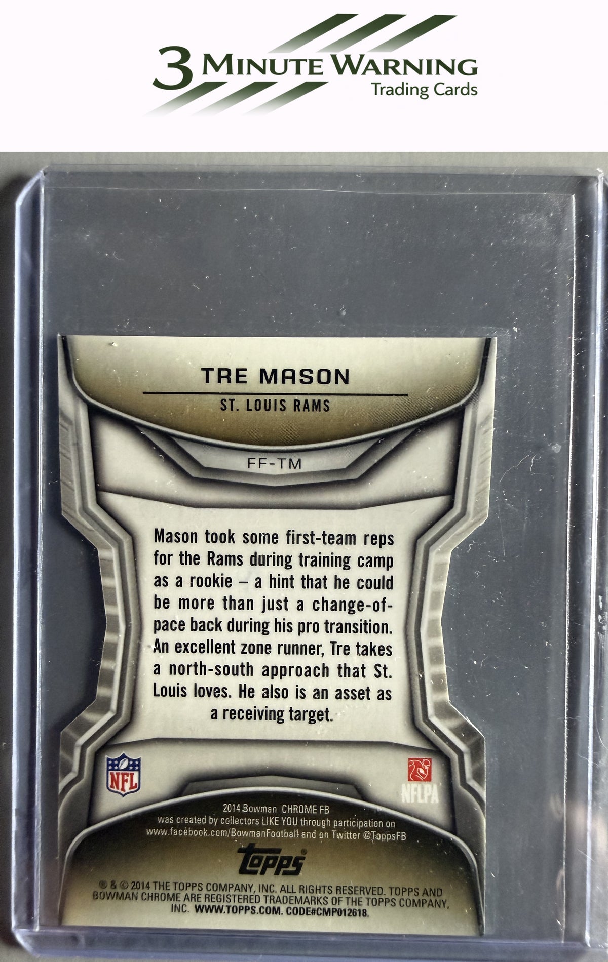 2014 Bowman Chrome #FF-TM Tre Mason Future of the Franchise Die Cut Mini