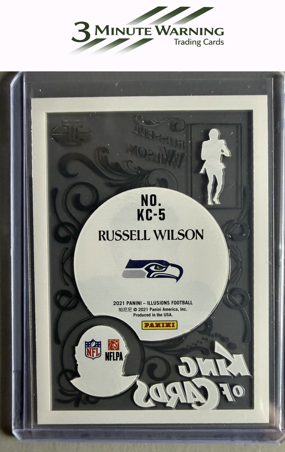 2021 Panini Illusions #KC-5 Russell Wilson King of Cards