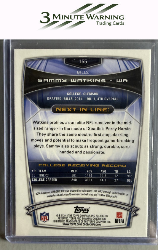 2014 Bowman Chrome #155 Sammy Watkins