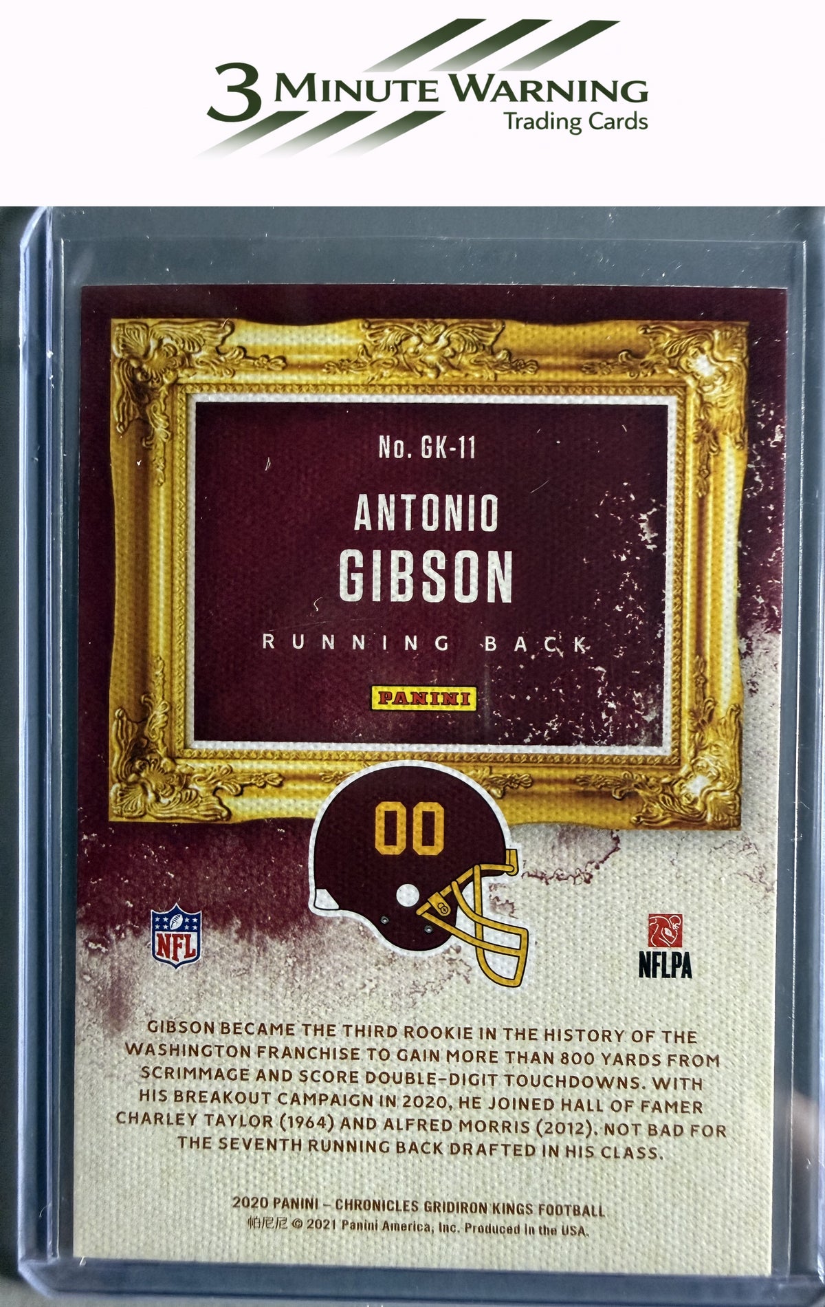 2020 Panini Chronicles #GK-11 Antonio Gibson Gridiron Kings