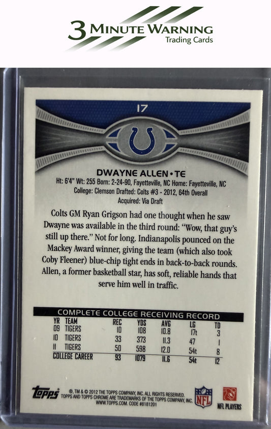 2012 Topps Chrome #17 Dwayne Allen