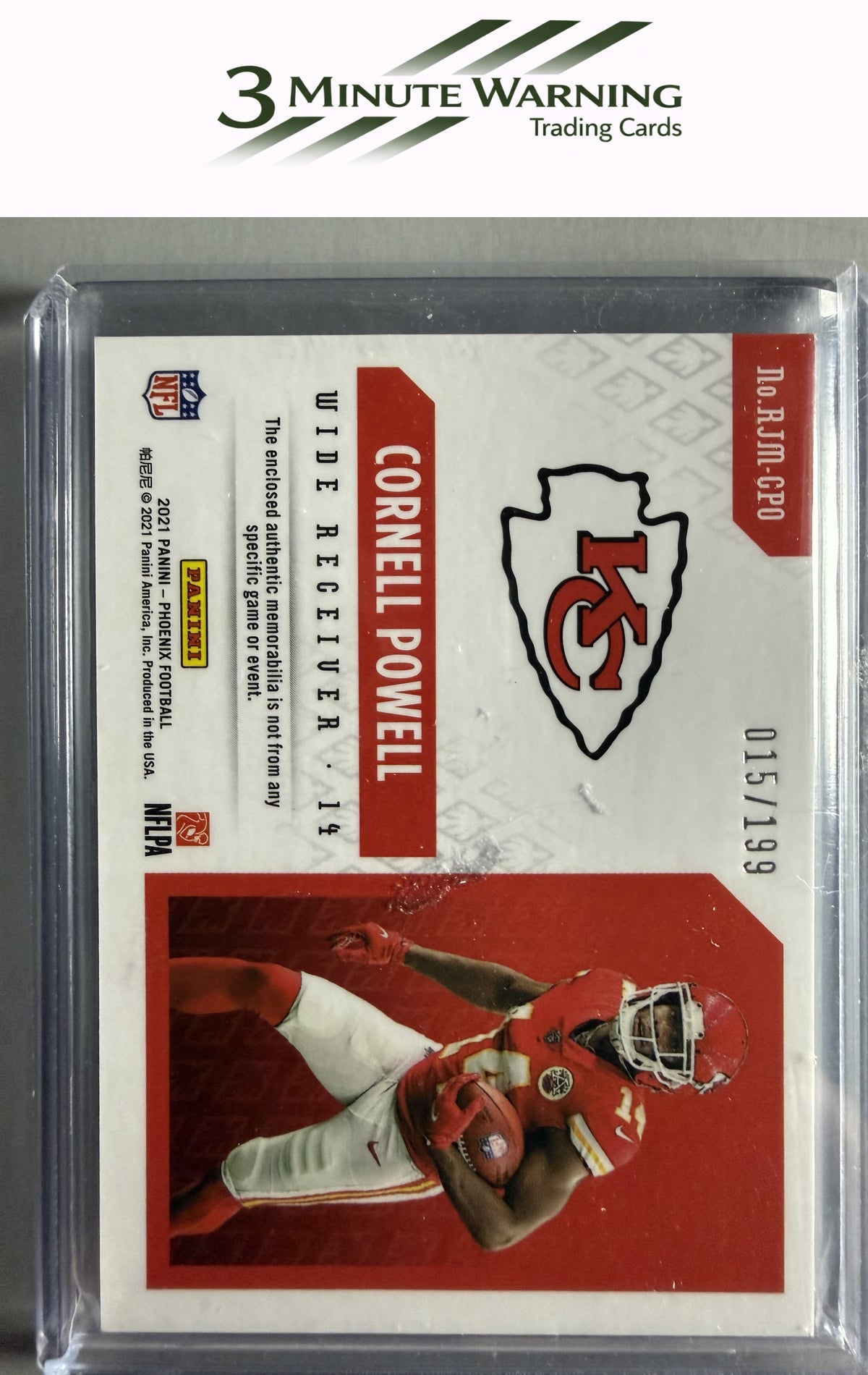 2021 Panini Phoenix #RJM-CPO Cornell Powell Rookie Jumbo Memorabilia #/199