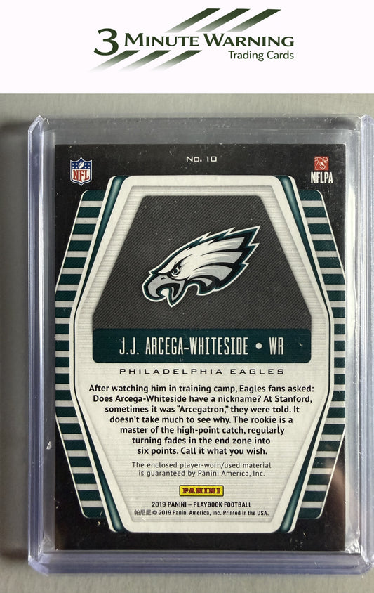 2019 Panini Playbook #10 J.J. Arcega-Whiteside Hot Routes #/299