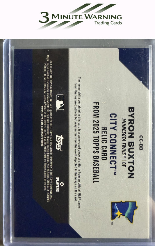 2025 Topps #CC-BB Byron Buxton City Connect Swatch Relics (Series One)