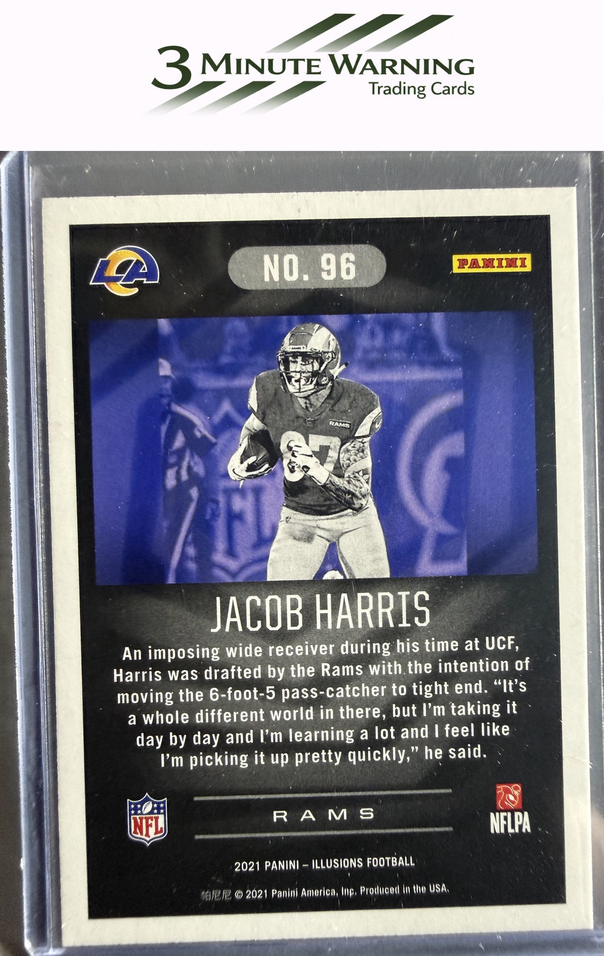 2021 Panini Illusions #96 Jacob Harris Trophy Collection Dots