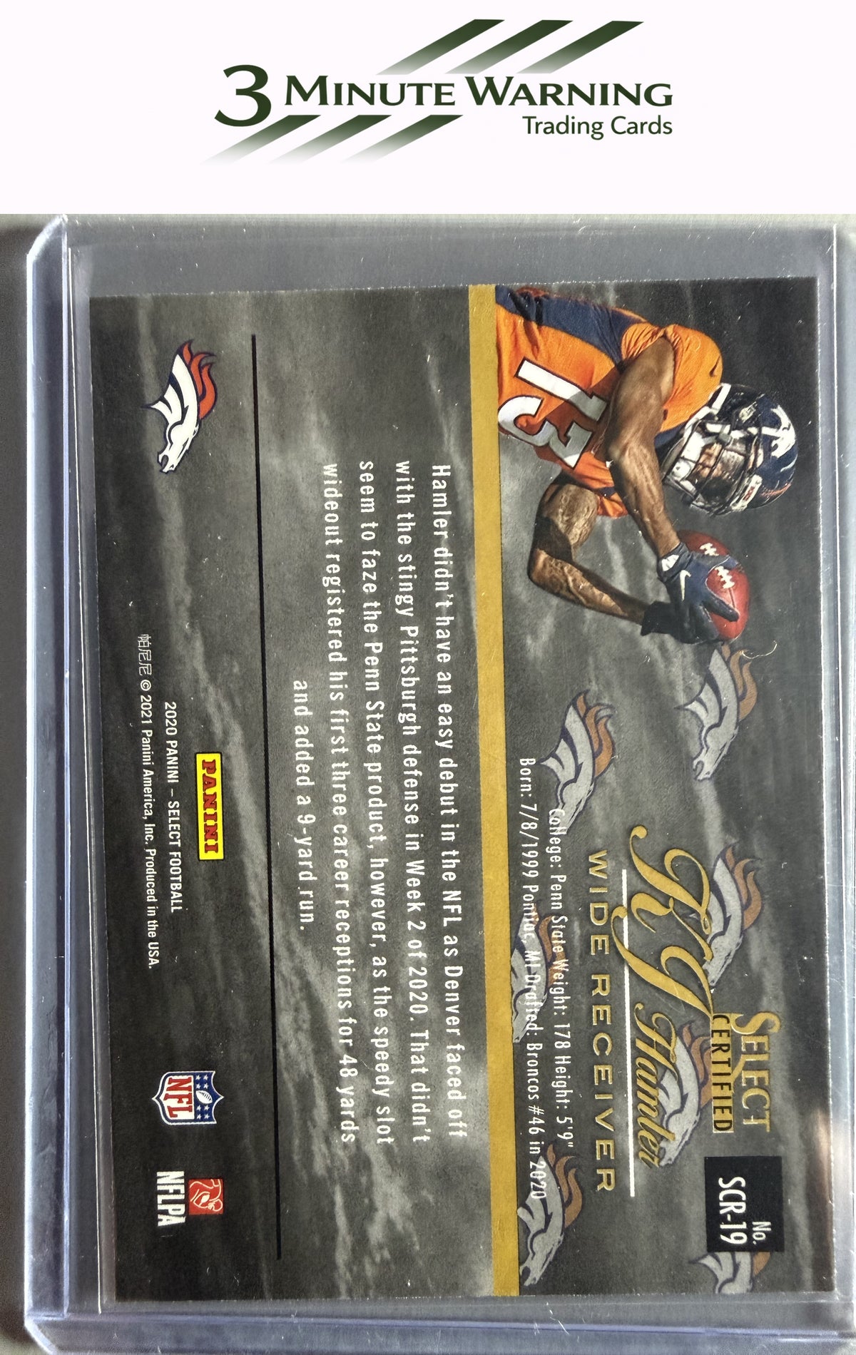 2020 Panini Select #SCR-19 KJ Hamler Select Certified Rookies
