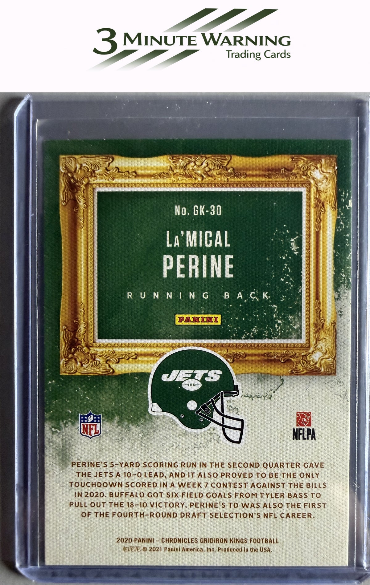 2020 Panini Chronicles #GK-30 La'Mical Perine Gridiron Kings Pink