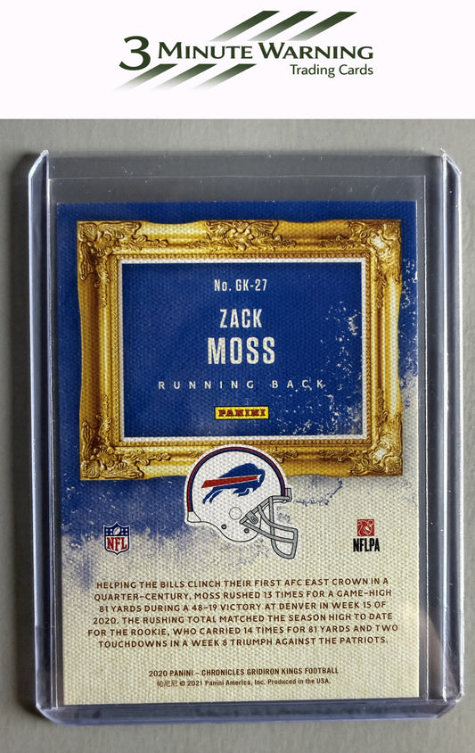 2020 Panini Chronicles #GK-27 Zack Moss Gridiron Kings