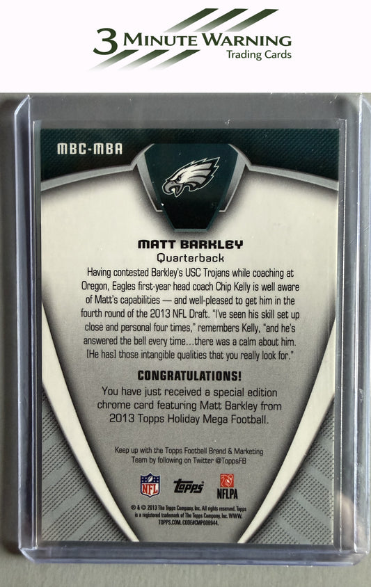 2013 Topps #MBC-MBA Matt Barkley Holiday Mega