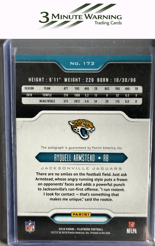 2019 Panini Playbook #173 Ryquell Armstead Rookies Signatures
