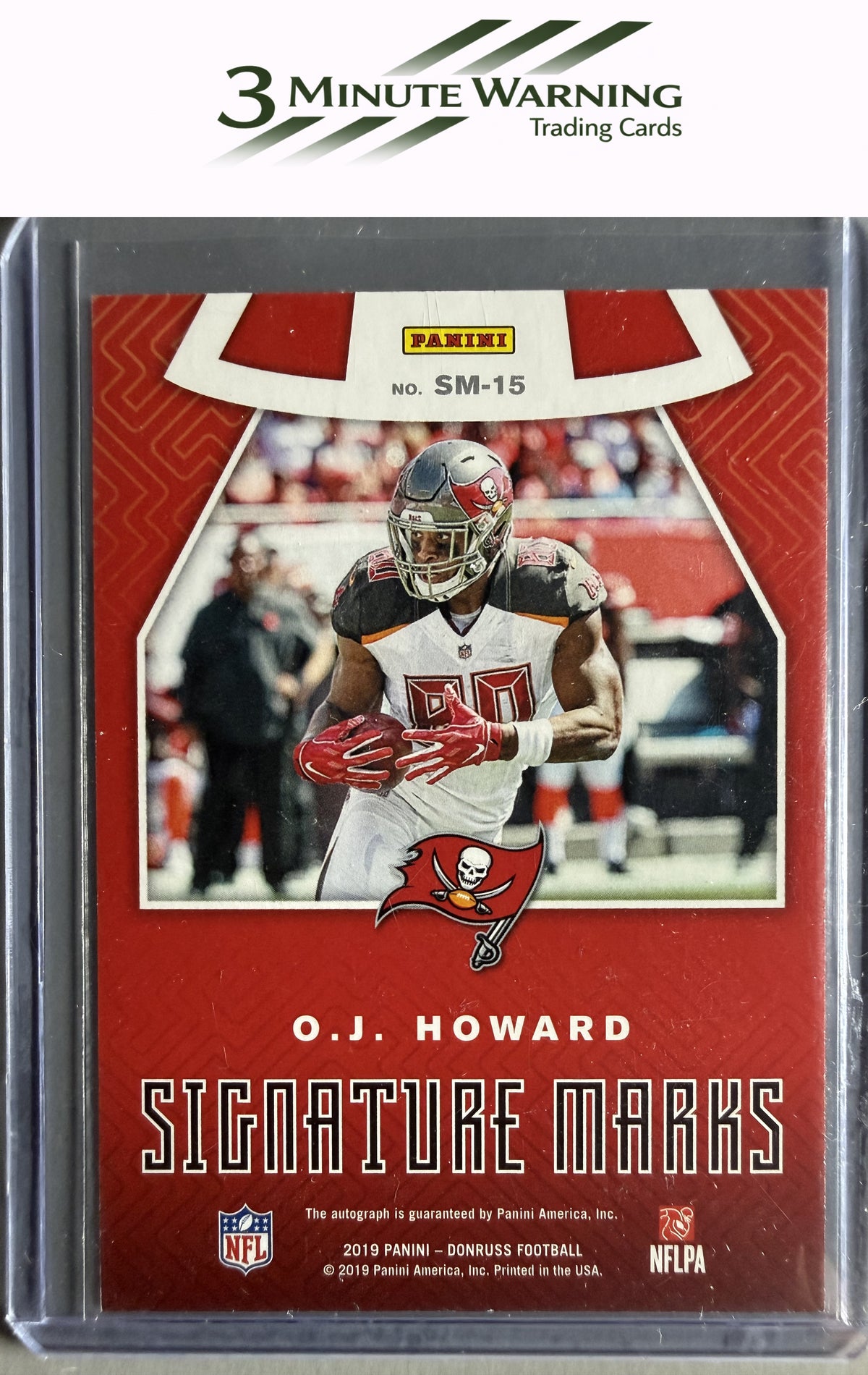 2019 Donruss #SM-15 O.J. Howard Signature Marks Blue #/50