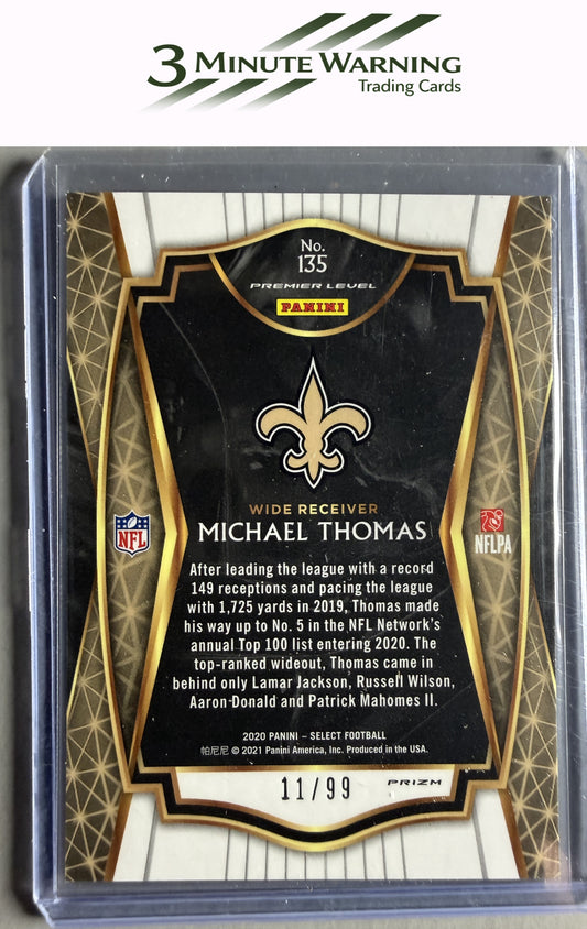 2020 Panini Select #135 Michael Thomas Light Blue Prizm #/99