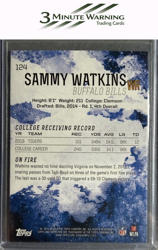 2014 Topps Fire #124 Sammy Watkins