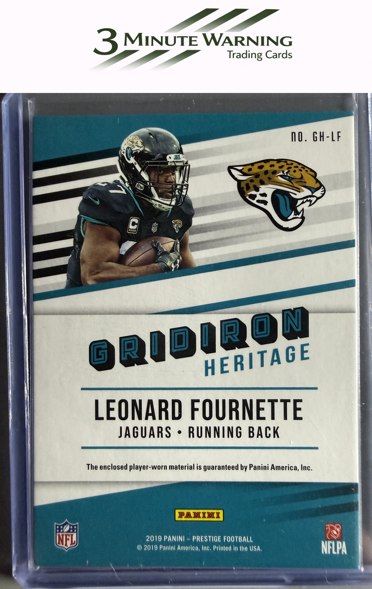 2019 Panini Prestige #GH-LF Leonard Fournette Gridiron Heritage Relics