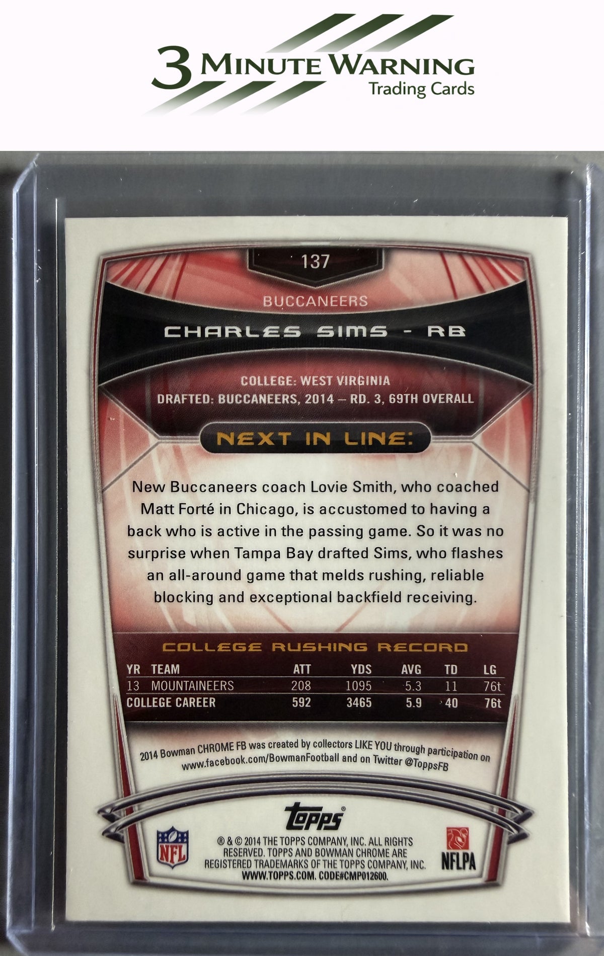 2014 Bowman Chrome #137 Charles Sims
