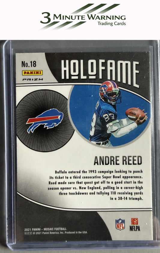 2021 Panini Mosaic #18 Andre Reed HoloFame Mosaic