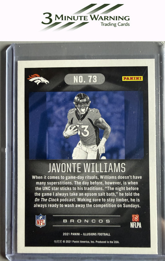 2021 Panini Illusions #73 Javonte Williams