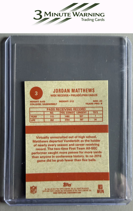 2014 Topps Chrome #3 Jordan Matthews 1963 Minis