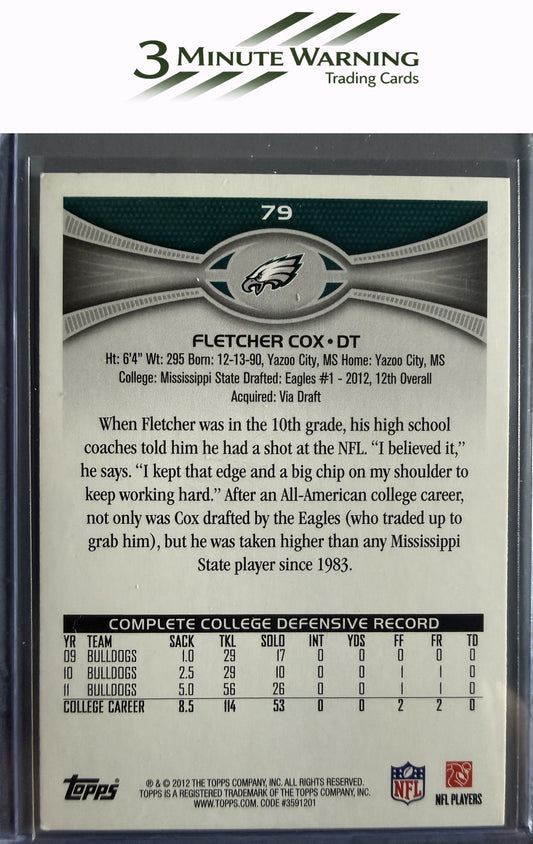 2012 Topps #79 Fletcher Cox