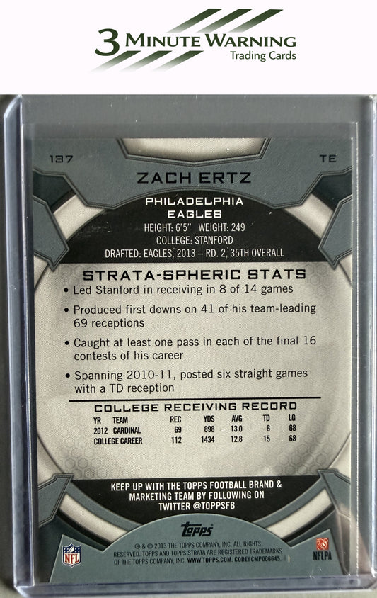 2013 Topps Strata #137 Zach Ertz Retail